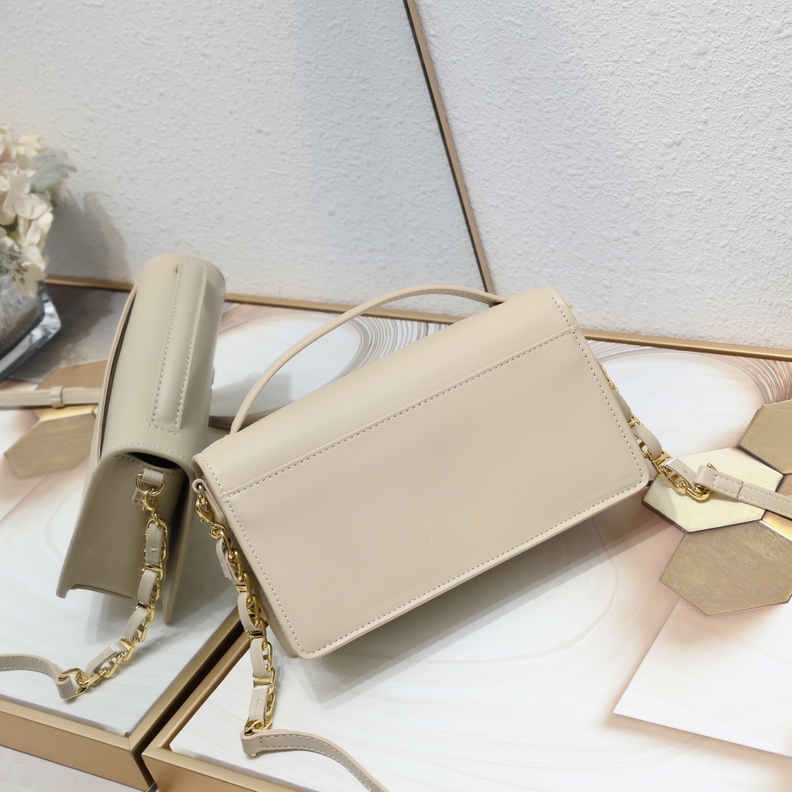 Dior CD Signature Mini Chain Handbag Shoulder Bag Handbag