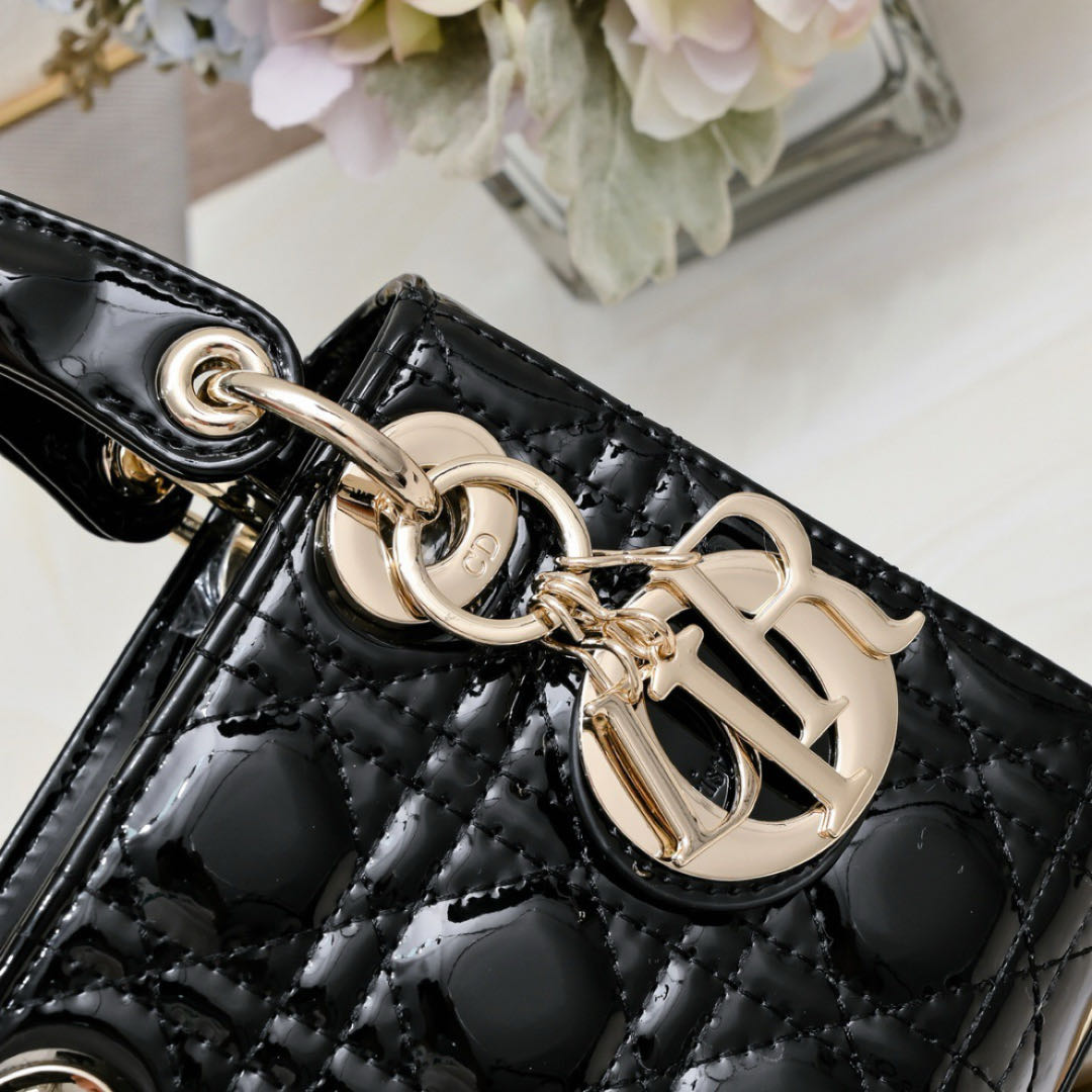 Dior Mini Lady Bag - Lacquered Calfskin (Replica)