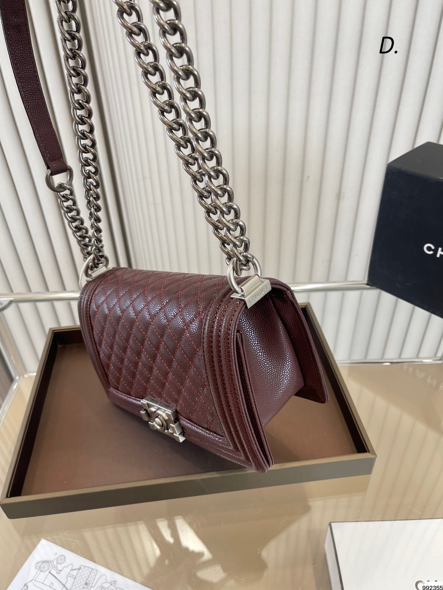 Chanel Leboy Bag caviar leather 007 DB071 25cm