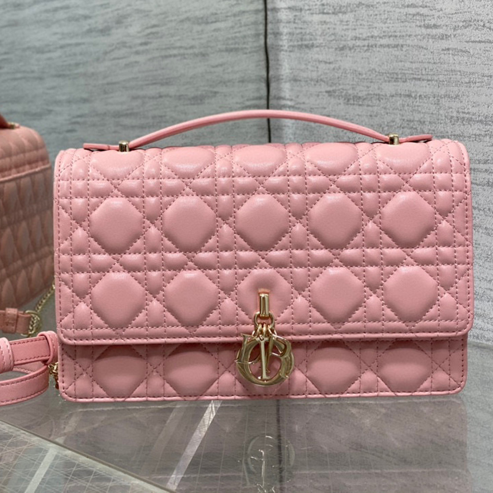 DIOR  Miss Dior Sheepskin Handbag(Replica)