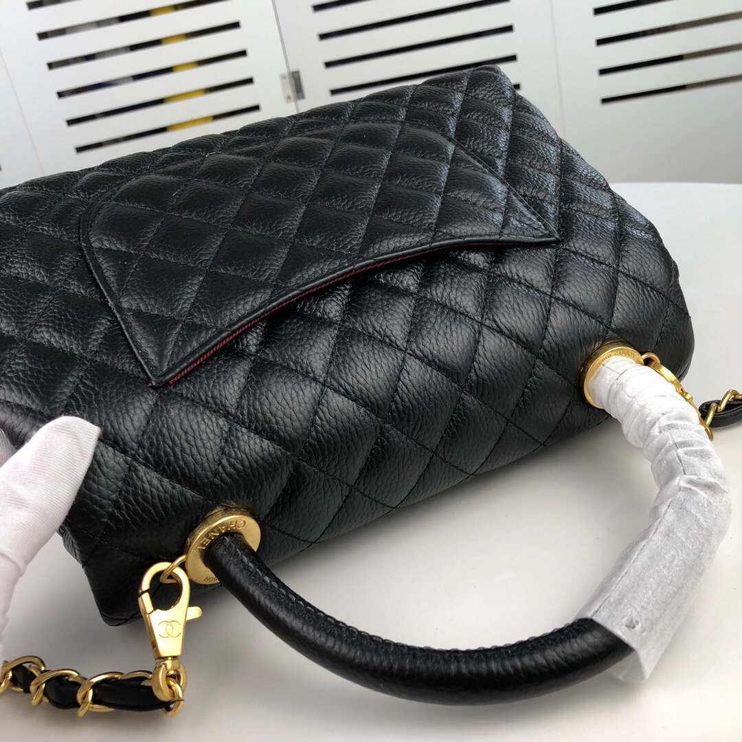 Chanel Black Large Shoulder Bag Handbag