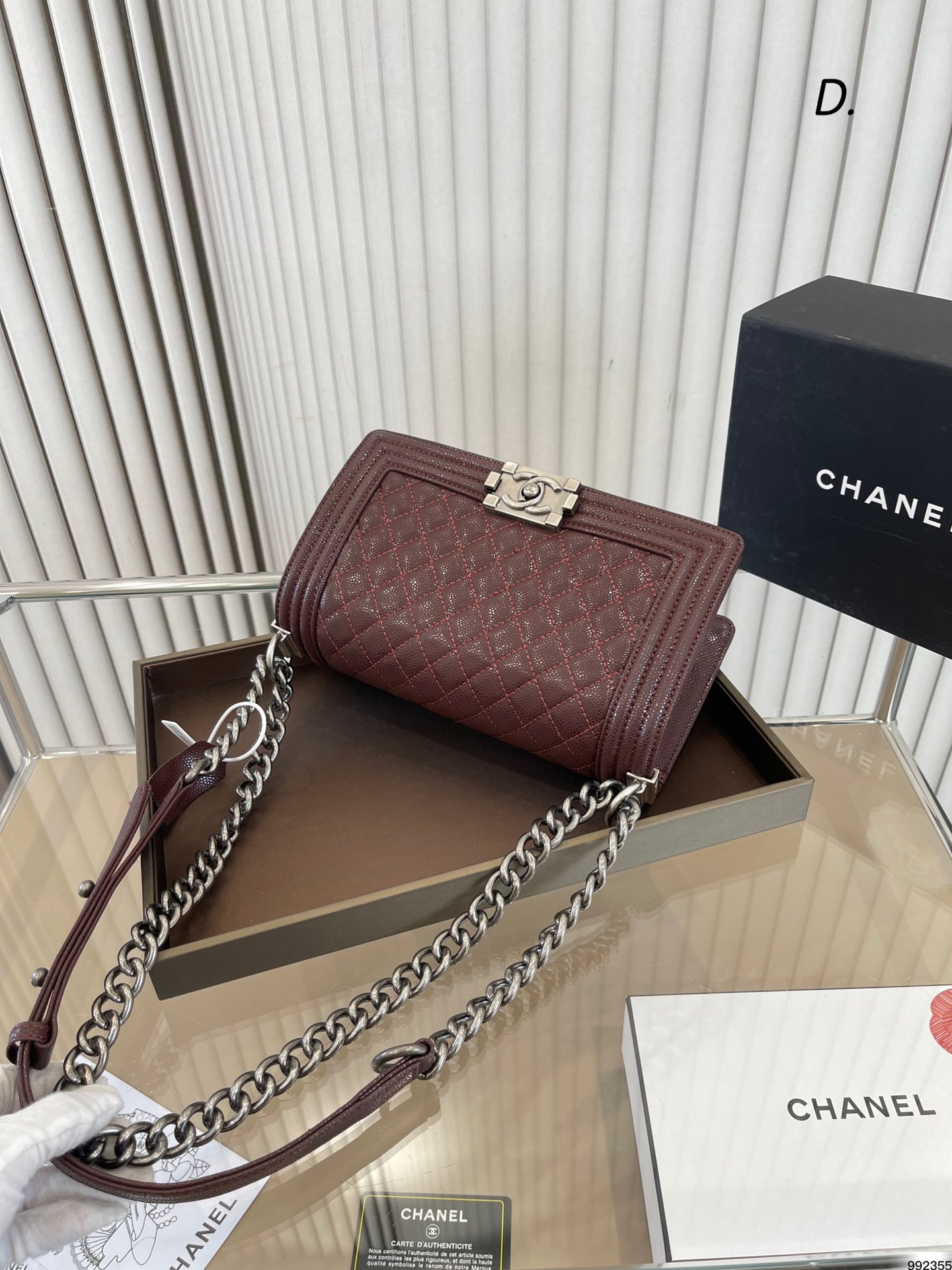 Chanel Leboy Bag caviar leather 007 DB071 25cm