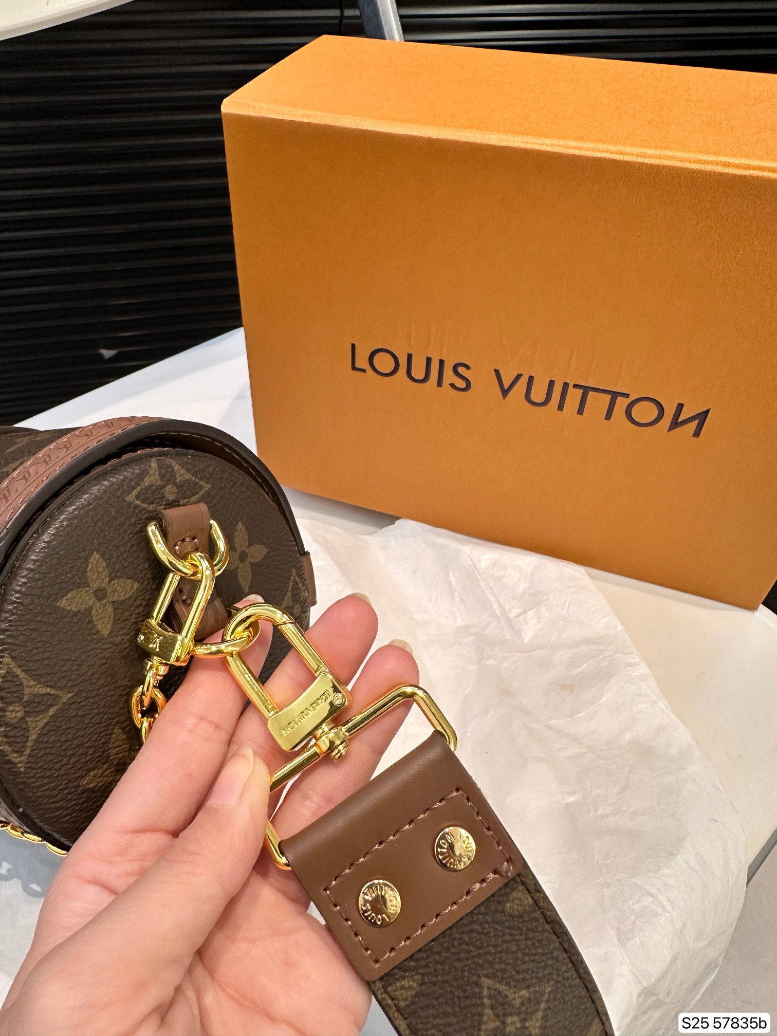 LV Papillon Trunk Bag 57835 LLS091 20cm