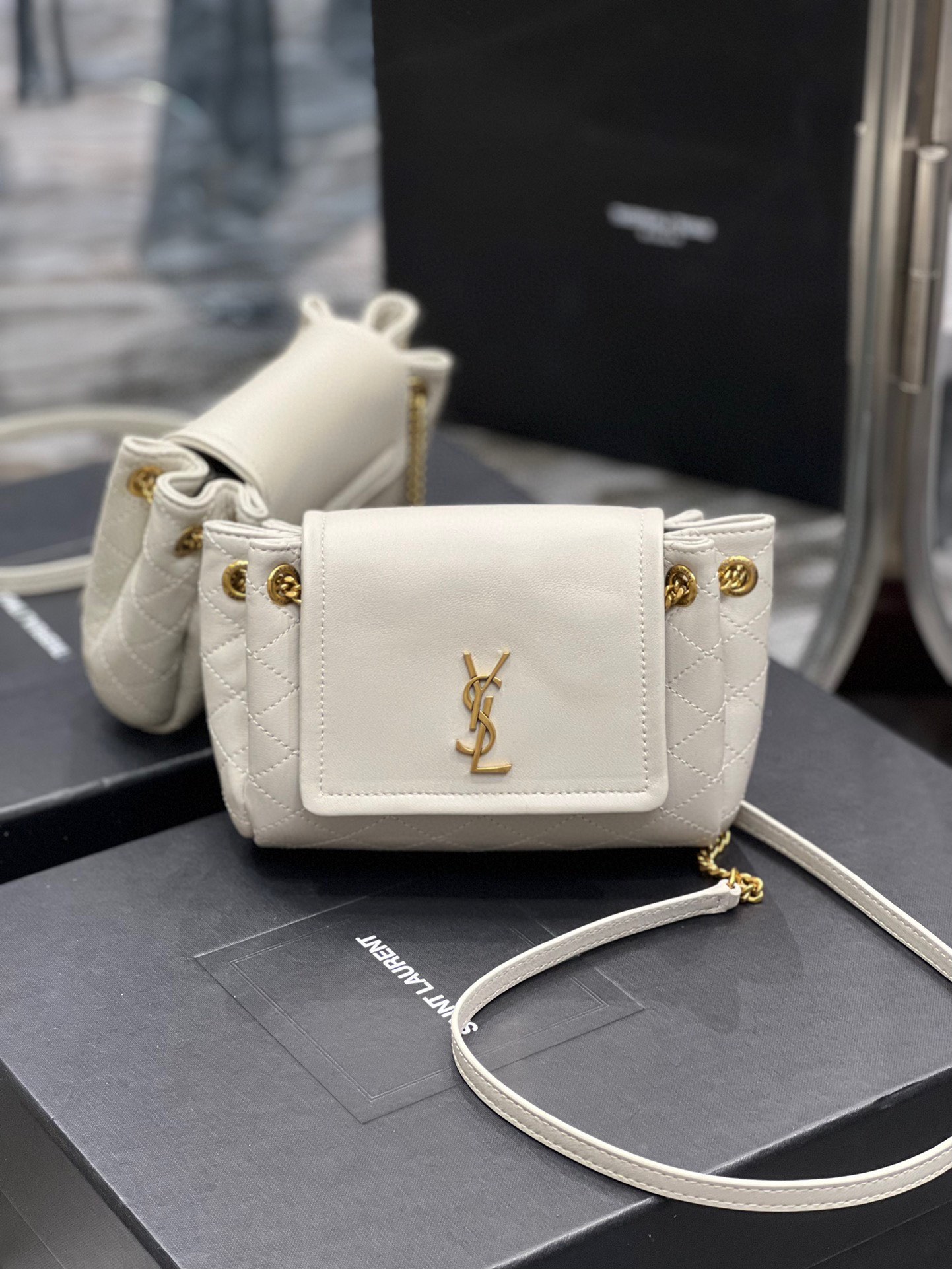 YSL MINI NOLITA IN LAMBSKIN