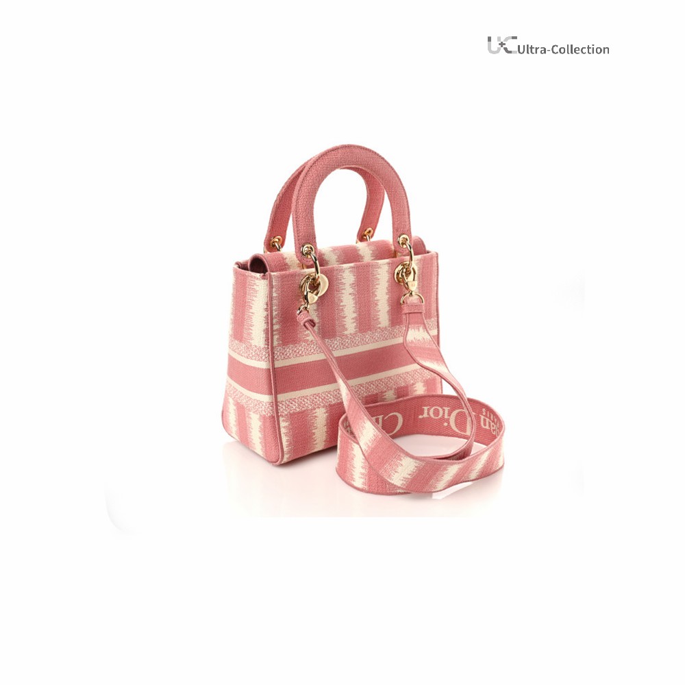Medium Lady D-Lite Bag 'Lite Pink'(Replica)