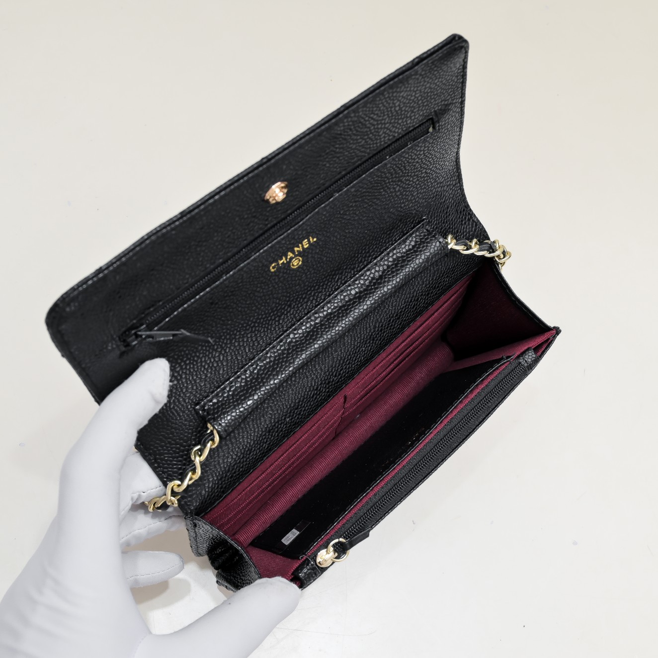 Chanel Woc Caviar Classic Gold Hardware Shoulder Bag Handbag