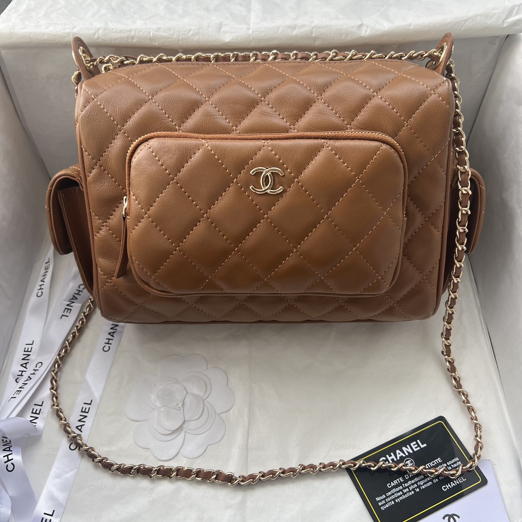 Chanel Bowling Camera Bag Sheepskin