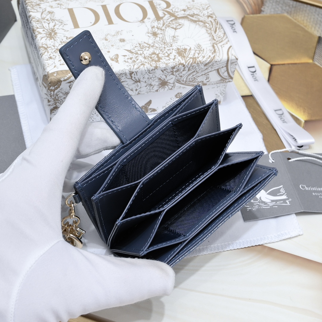 Lady Dior 5-Gusset Card Holder 10A+ top quality S0178 LM091 10.4cm