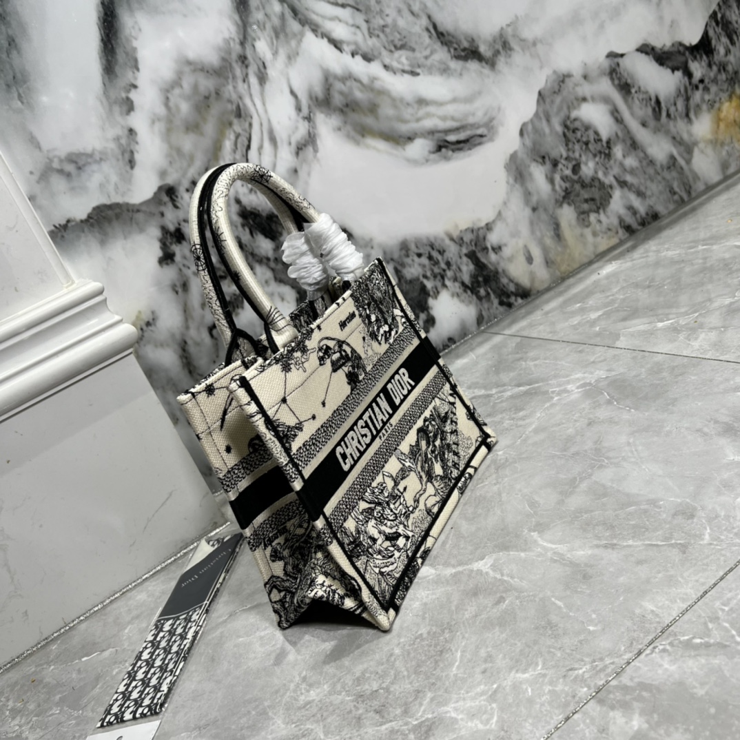 10A + top quality Small Dior Book Tote 0175 XB012 26cm