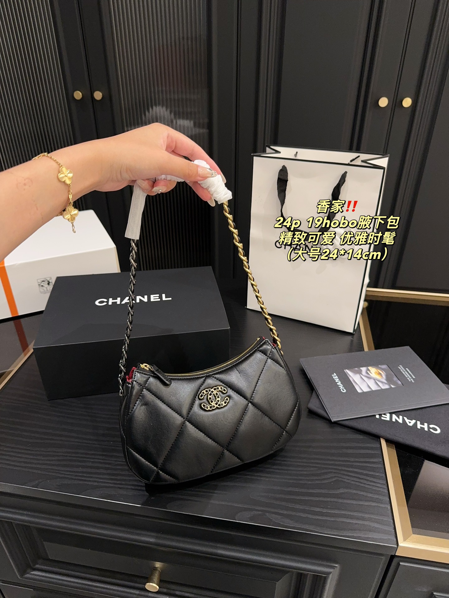 Chanel 24p 19hobo Bag 018 DB571 20-24cm