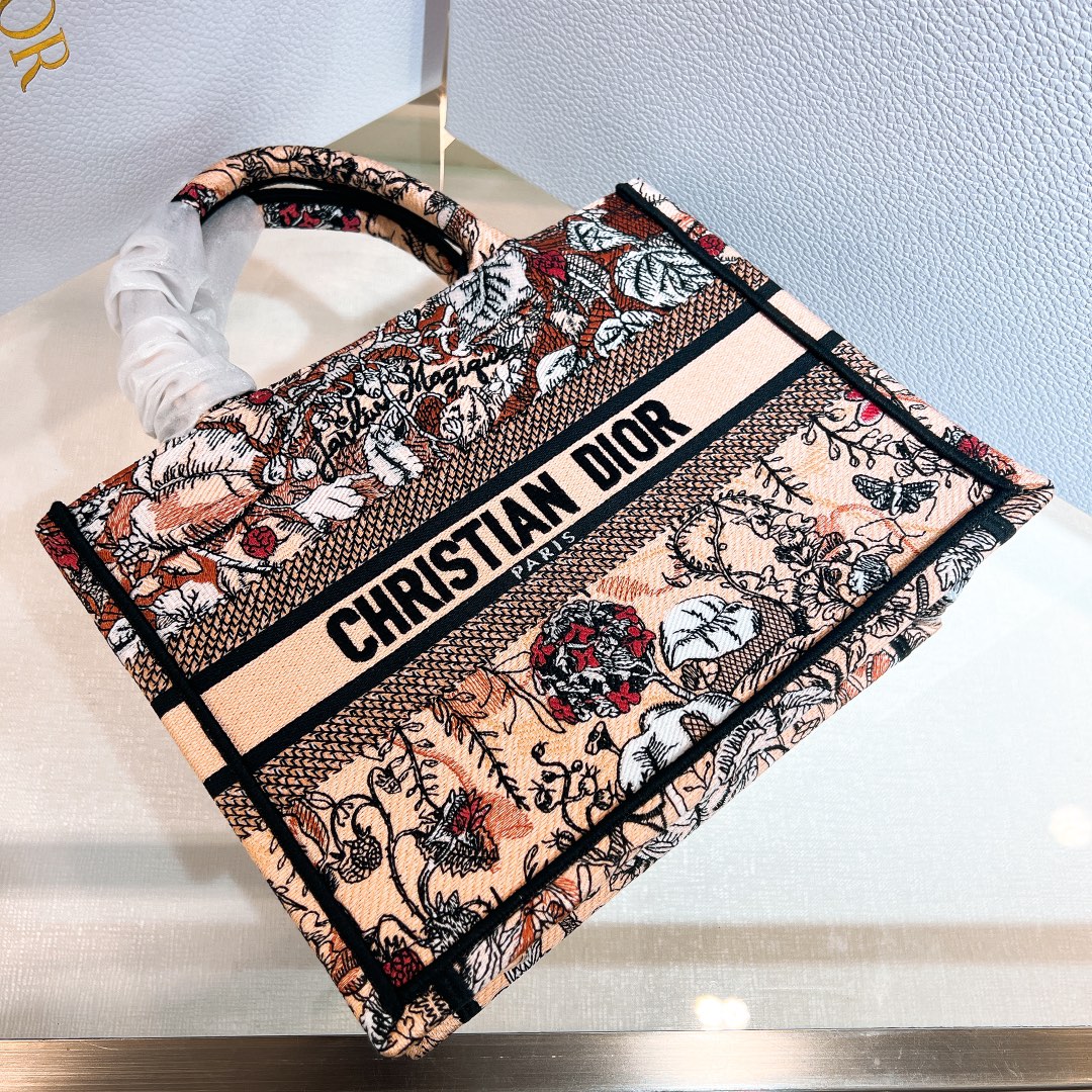 10A + top quality Small Dior Book Tote 1265 DLAM012 26.5cm