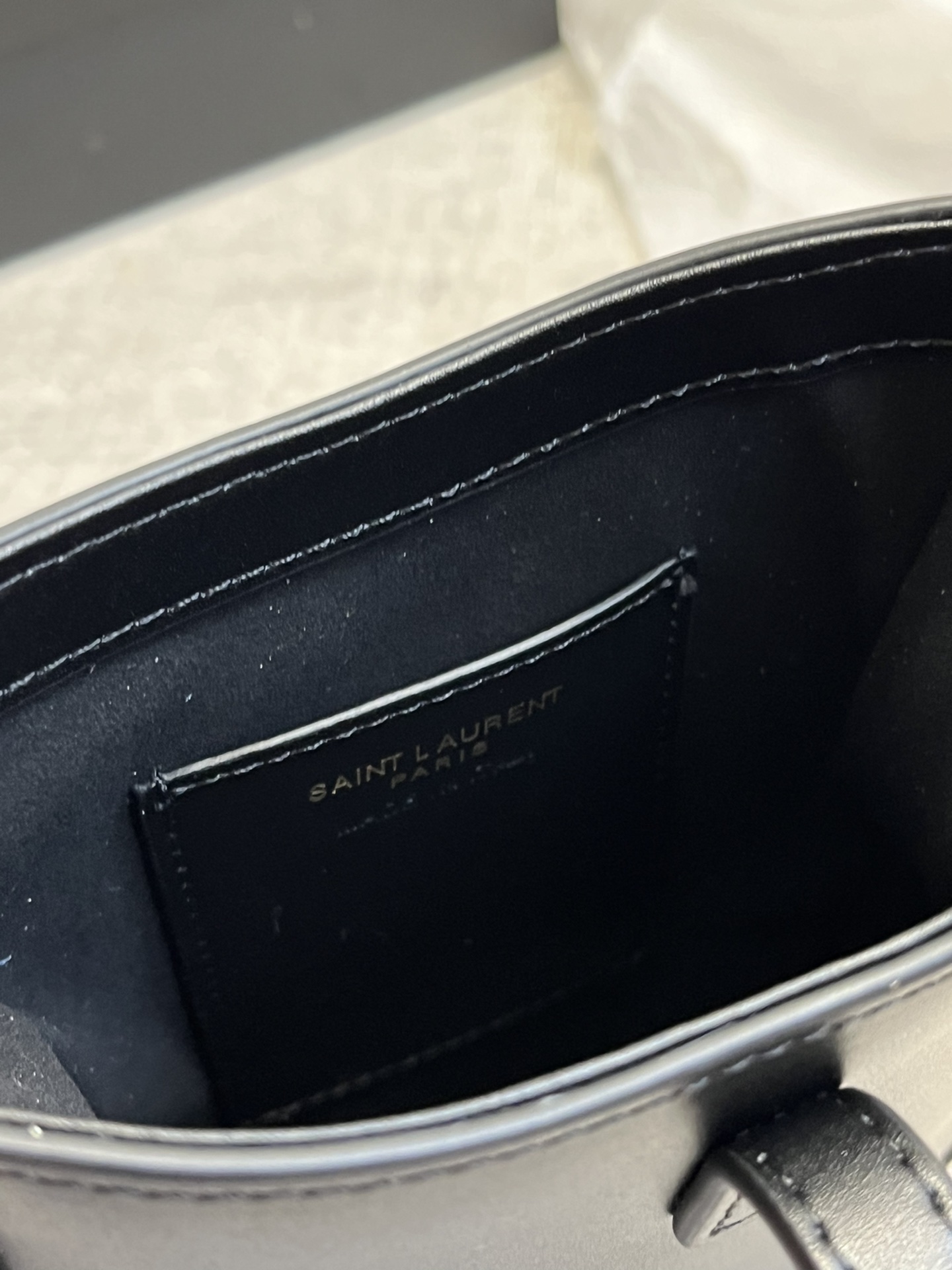 LE 5 À 7 Mini Hobo Bag Black 735214 LM021 13cm