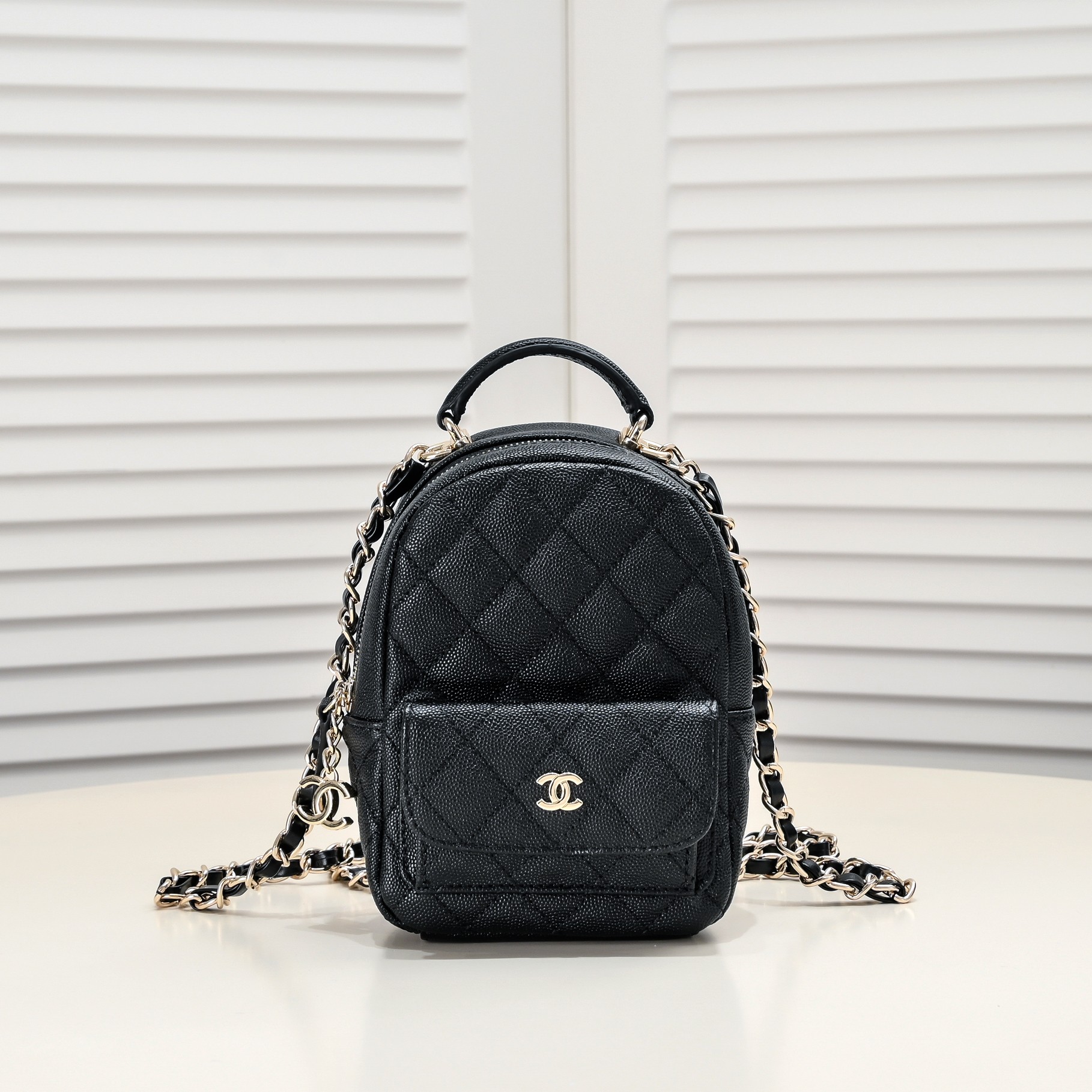 Chanel 24C Mini Small School Bag Backpack Bag Handbag