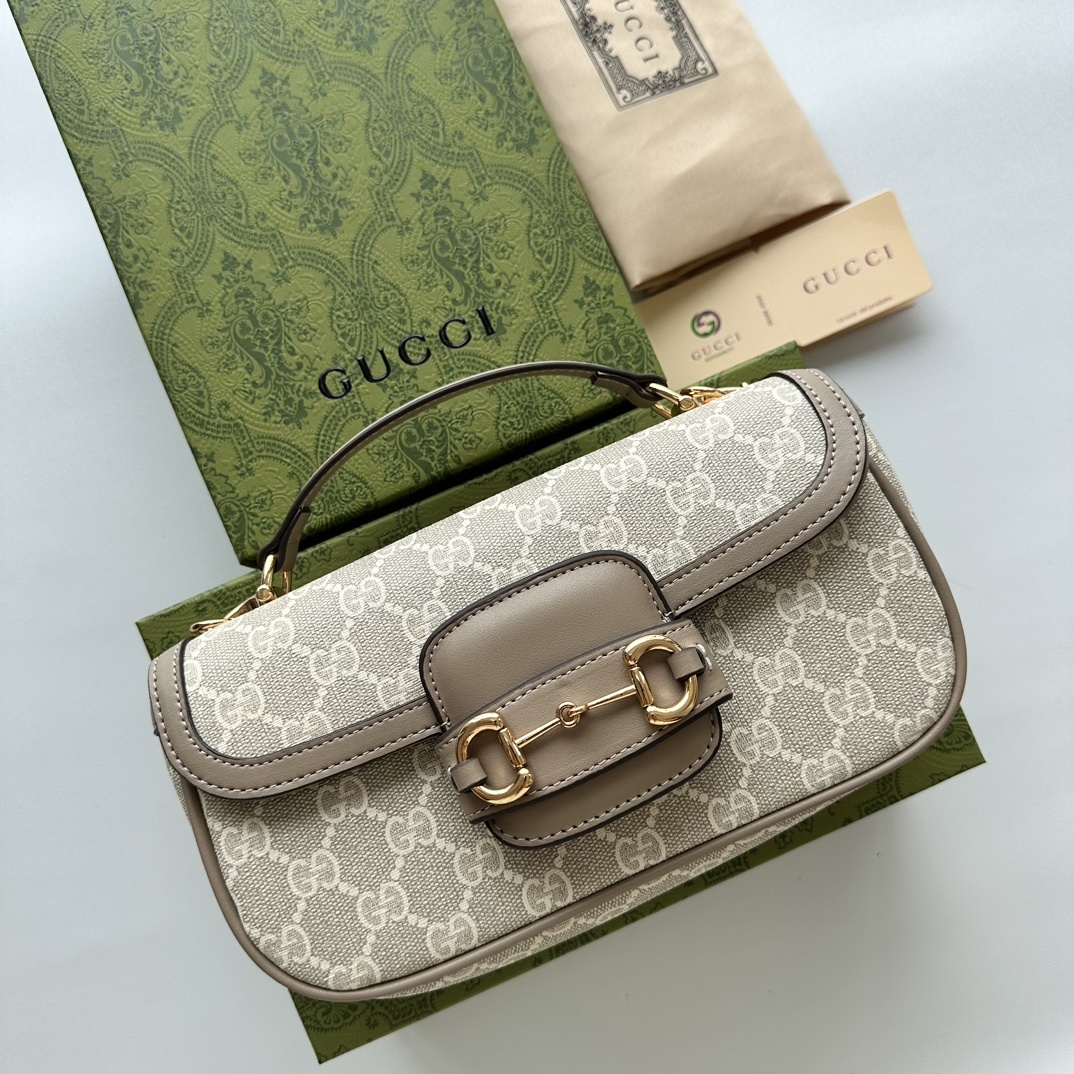 Gucci Horsebit Small Top Handle Bag 815206