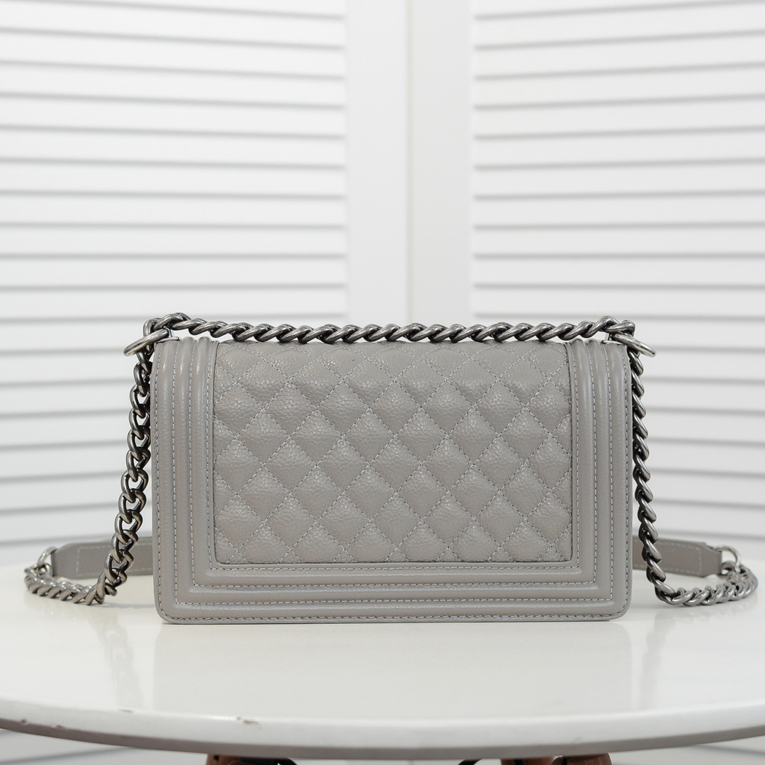Chanel Leboy litchi or lychee pattern Shoulder Bag Handbag