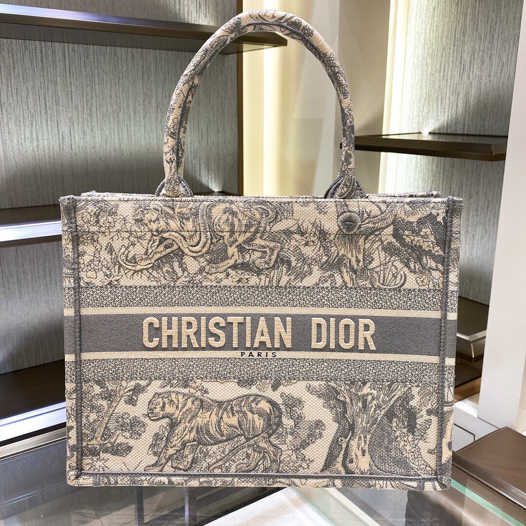 10A + top quality Medium Dior Book Tote 1296 DLAM022 36cm