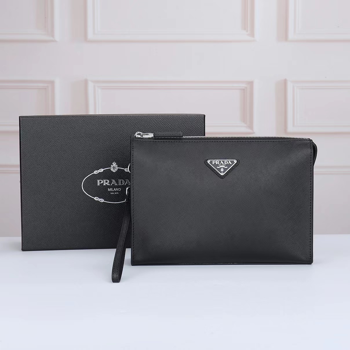 Prada Men Clutch 2030 TS071 24cm