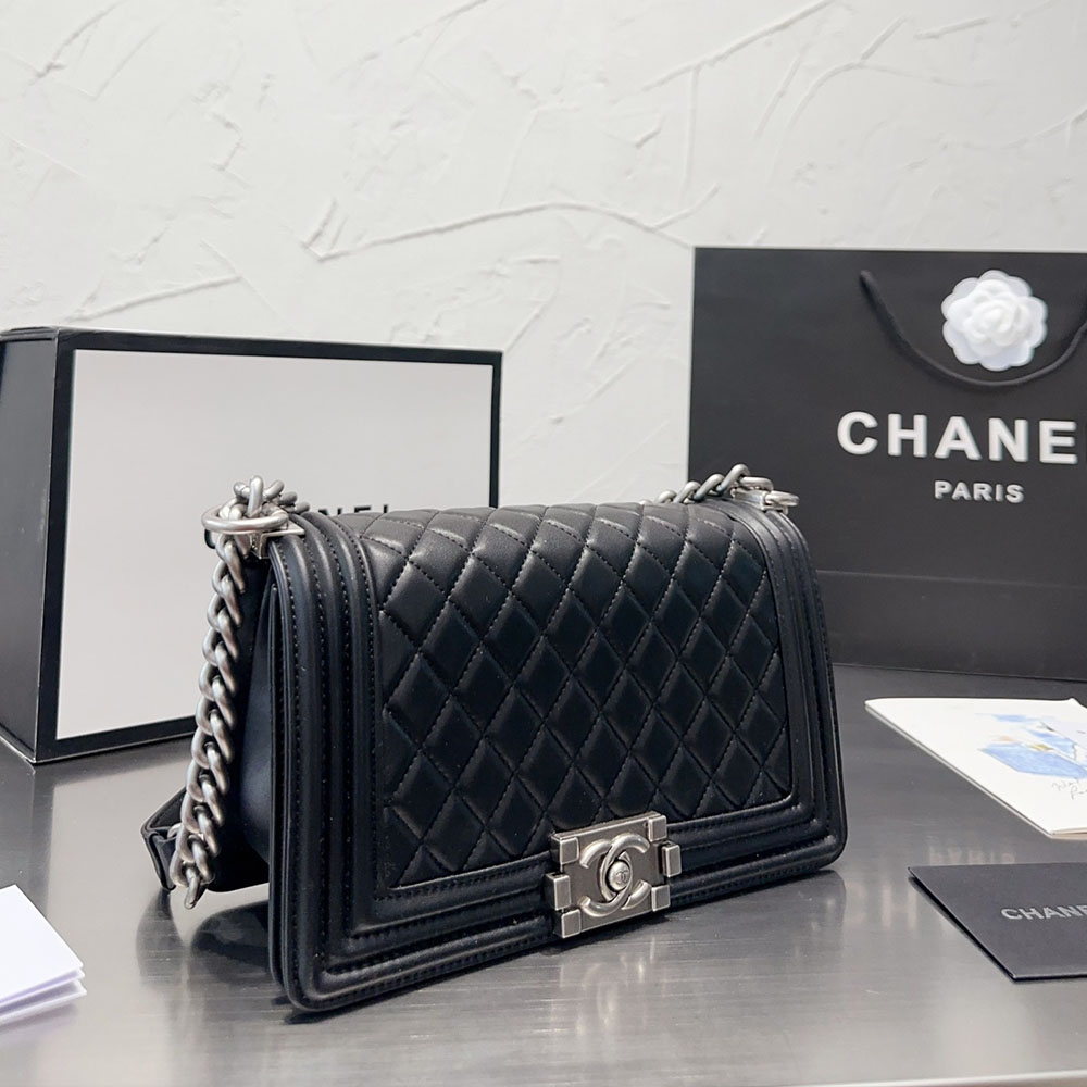 Chanel LEBOY Medium 25CM Caviar+Calfskin Shoulder Bag (Replica)