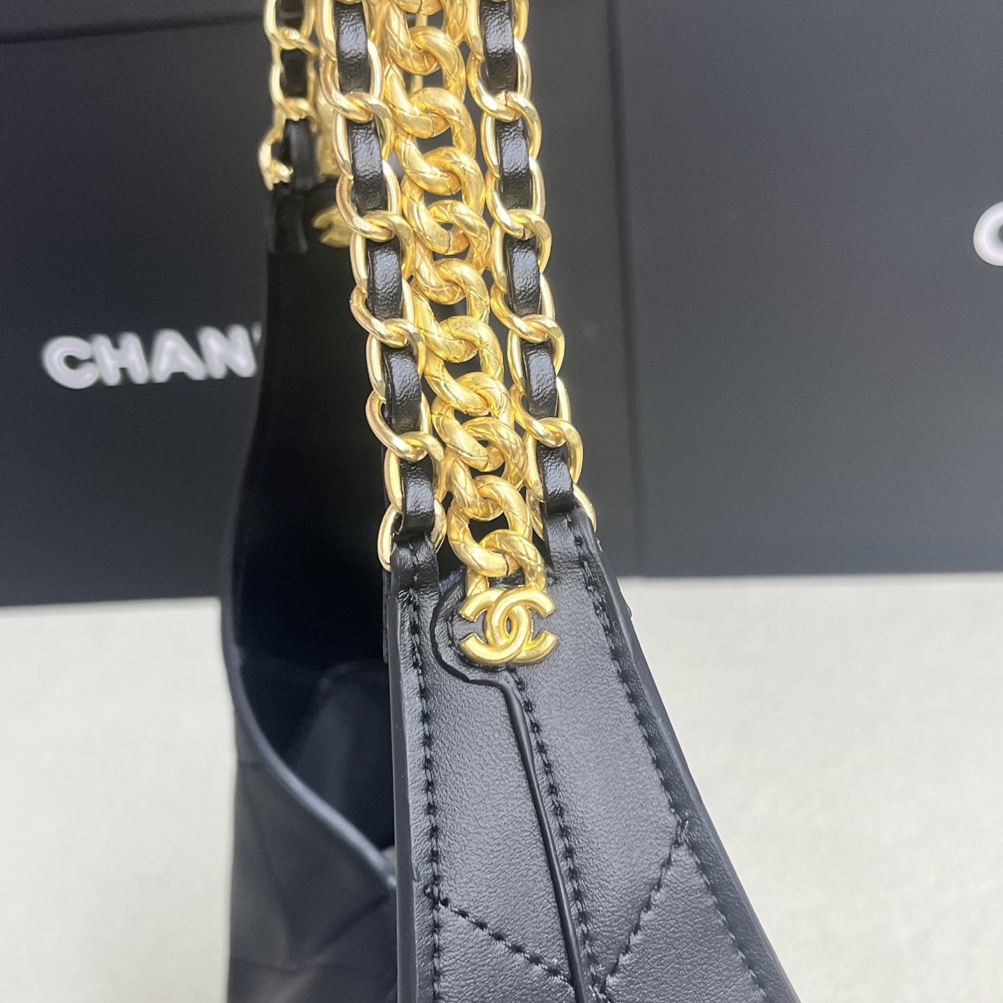 Chanel hobo Armpit Bag Hippie bag 9126