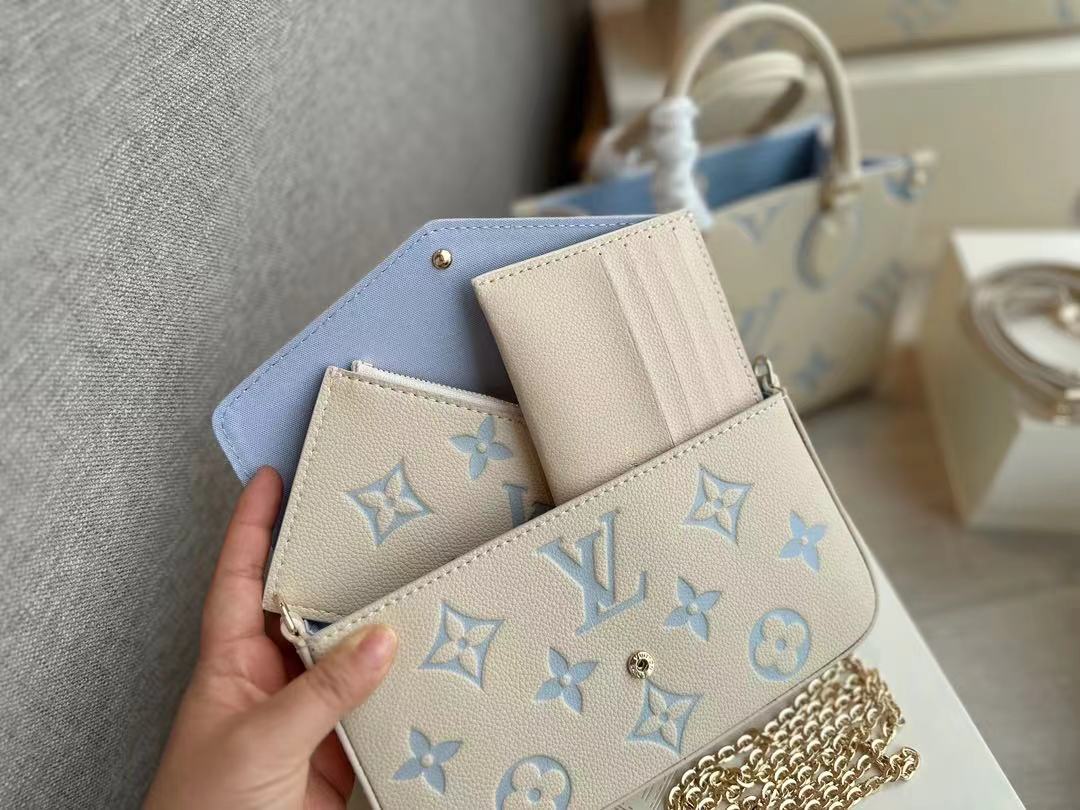 LV POCHETTE FÉLICIE Chain Bag M61276 LM071 22cm