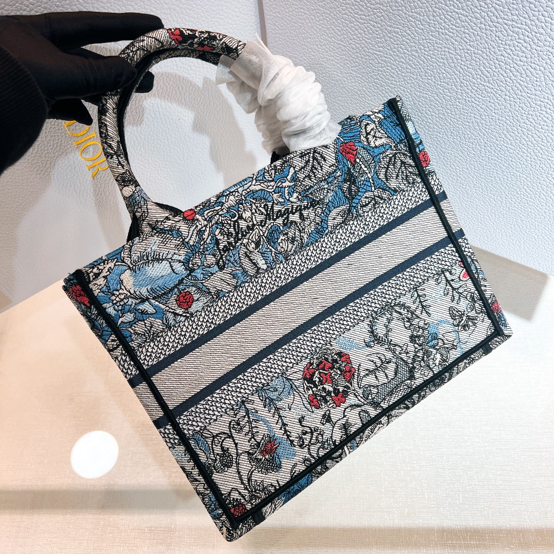 10A + top quality Small Dior Book Tote 1265 DLAM012 26.5cm
