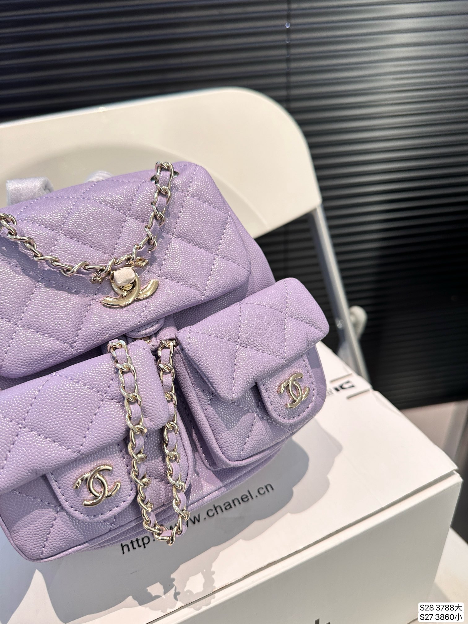 Chanel Backpack 3788 LLS002 17-20cm