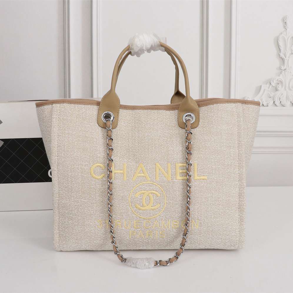 Chanel Tote Bag Canvas Totes Handbag (Replica)