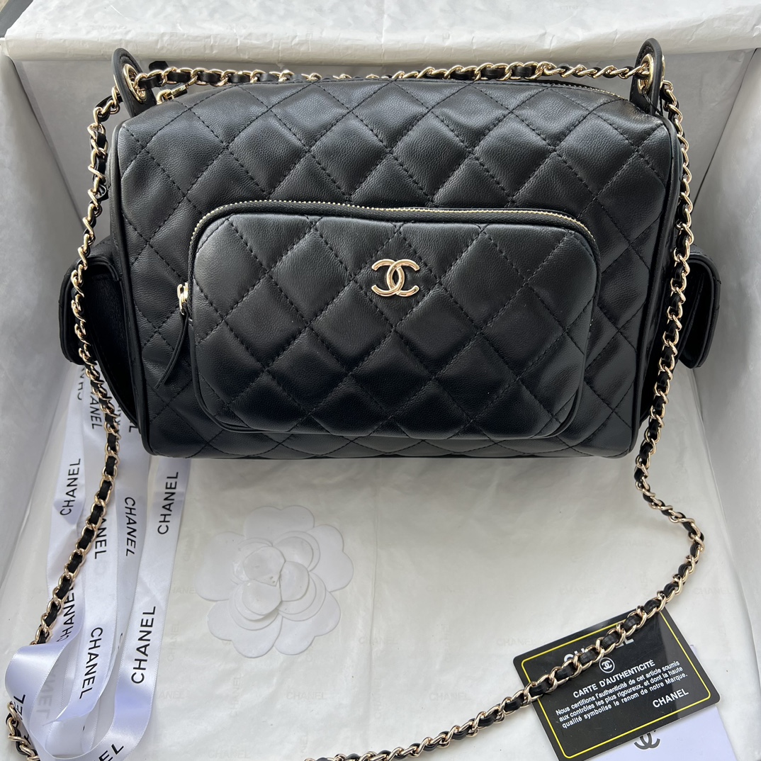 Chanel Bowling Camera Bag Sheepskin