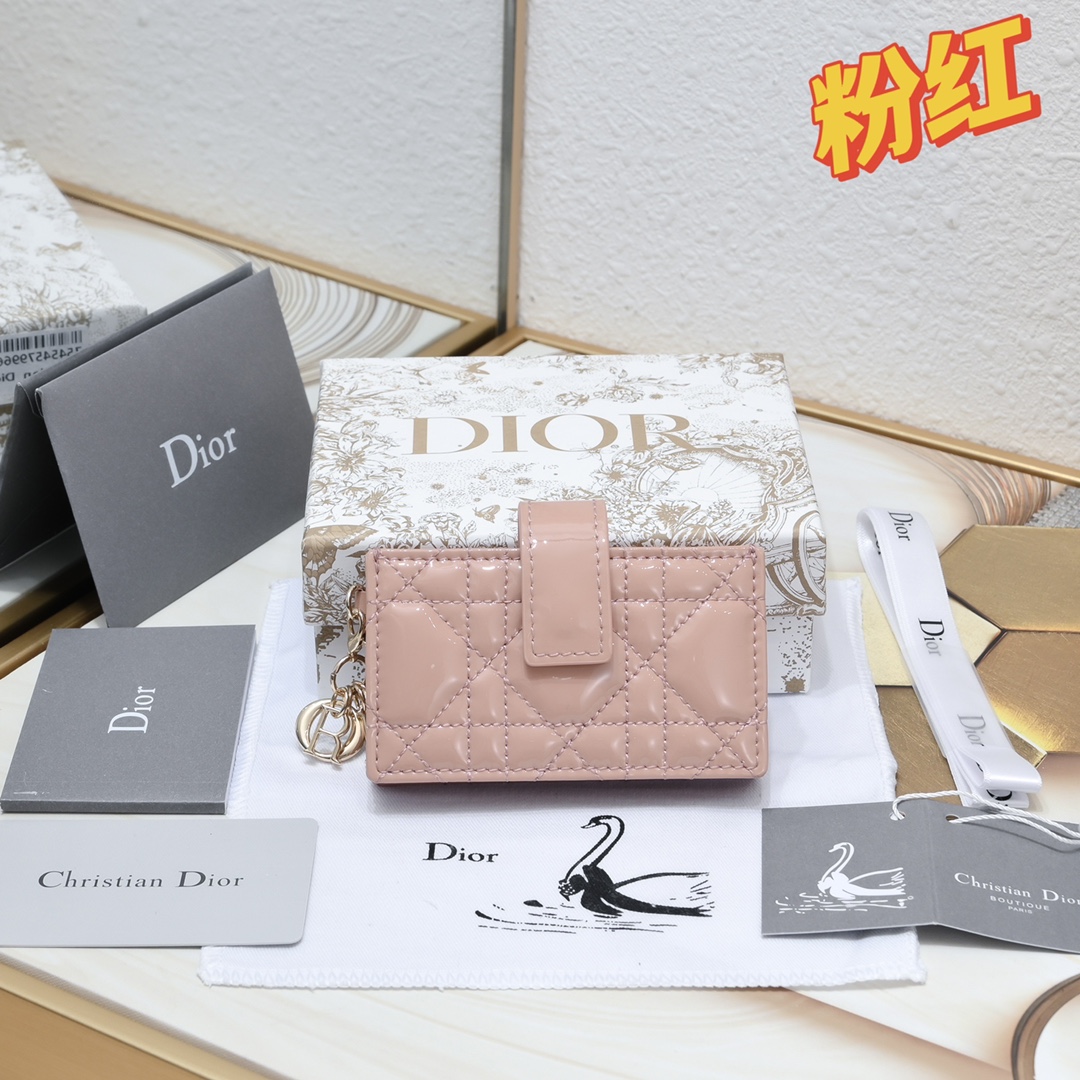 Lady Dior 5-Gusset Card Holder 10A+ top quality S0178 LM091 10.4cm