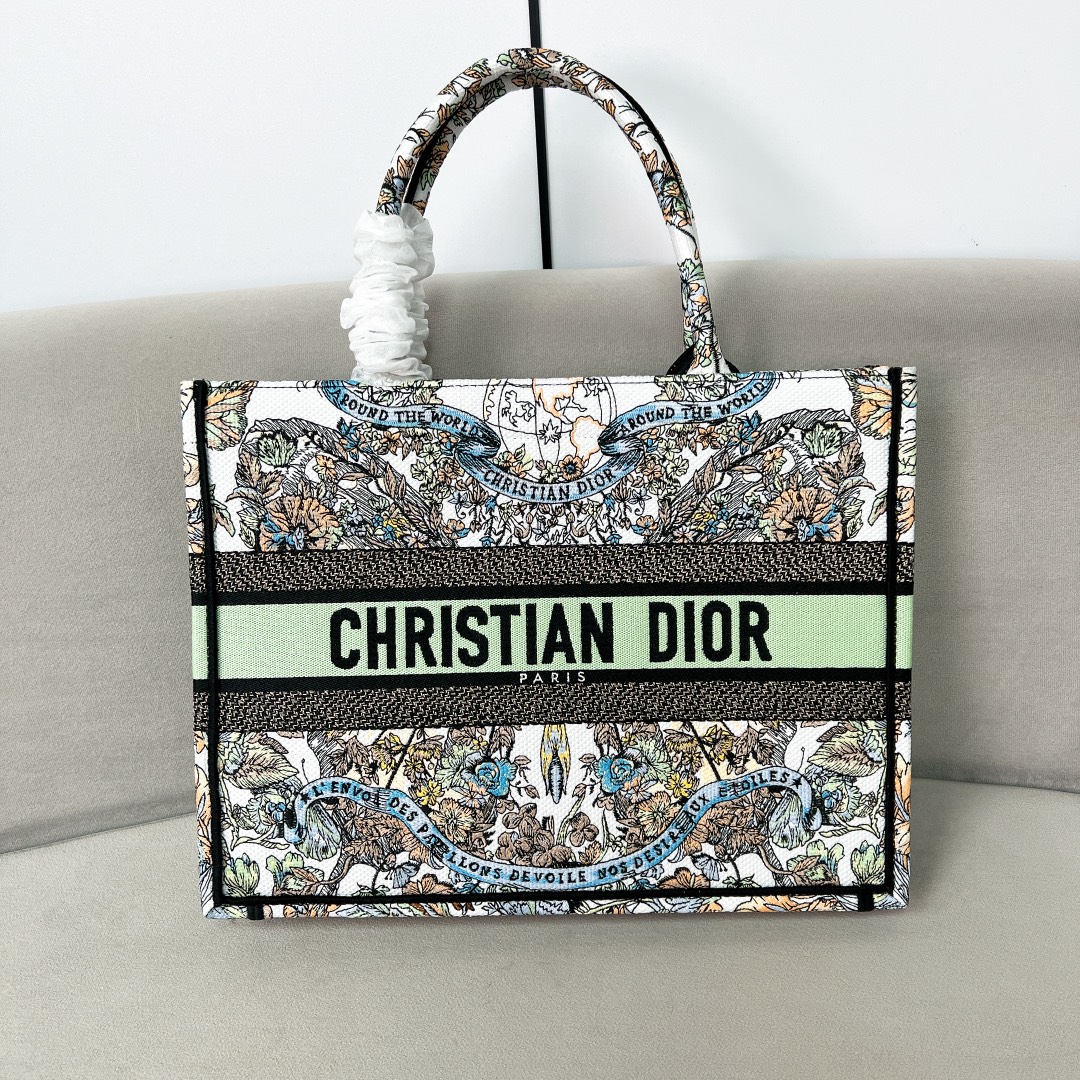 10A + top quality Medium Dior Book Tote 1296 DLAM022 36cm