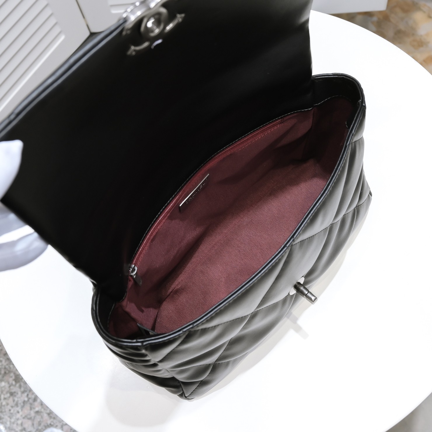 Chanel Lambskin Quilted Medium19 Flap Shoulder Bag Handbag