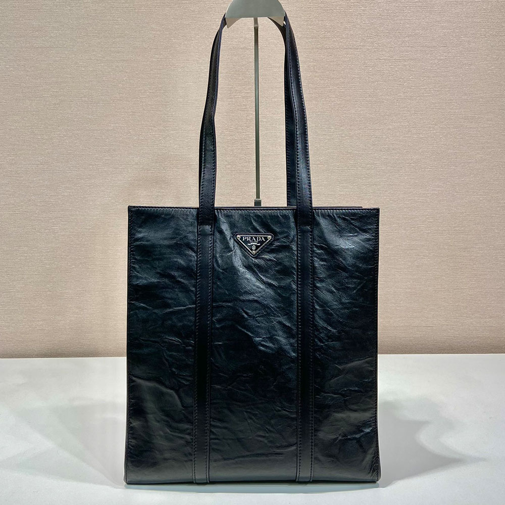 Prada Medium Antique Nappa Leather Tote Bag Handbag  (Replica)
