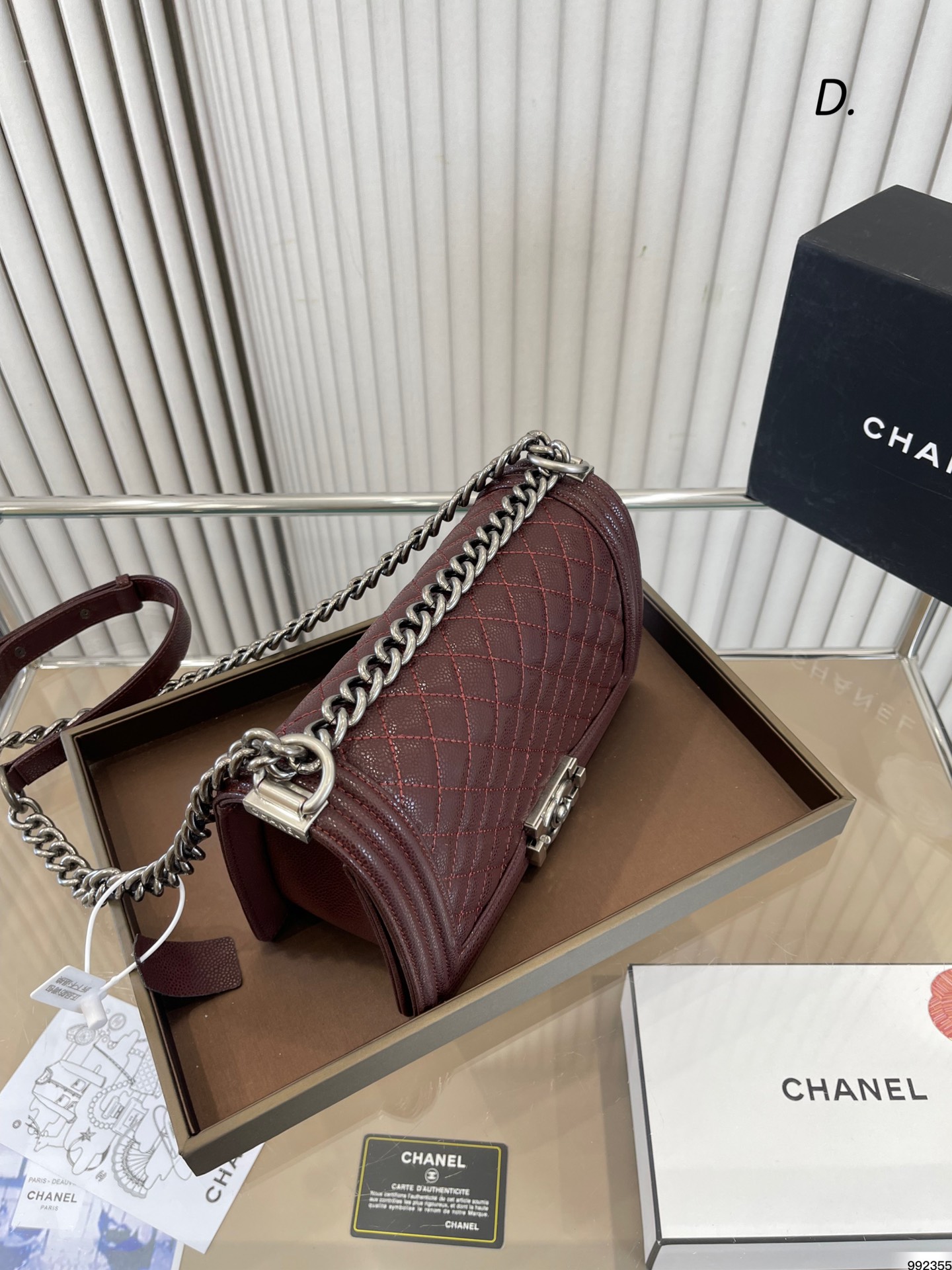 Chanel Leboy Bag caviar leather 007 DB071 25cm
