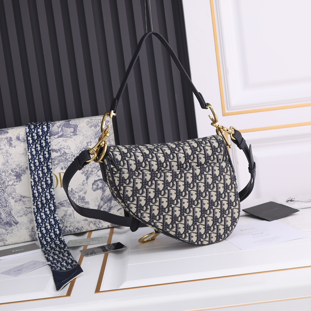 Saddle Bag Blue print 6677 XB012 25.5cm