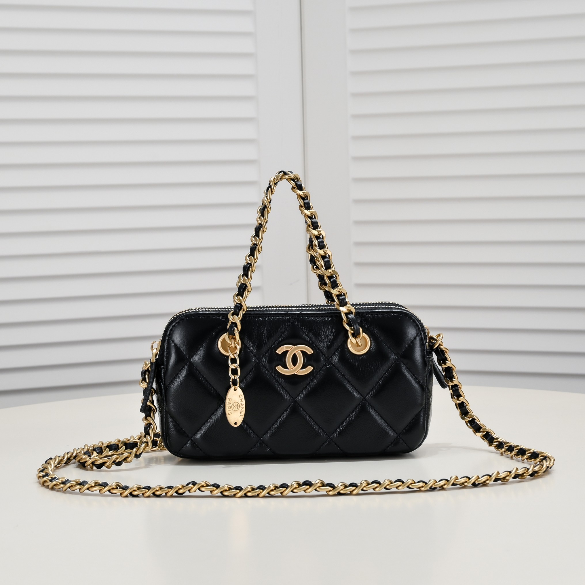 Chanel 23K Gold Coin Chain Bag Shoulder Bag Handbag