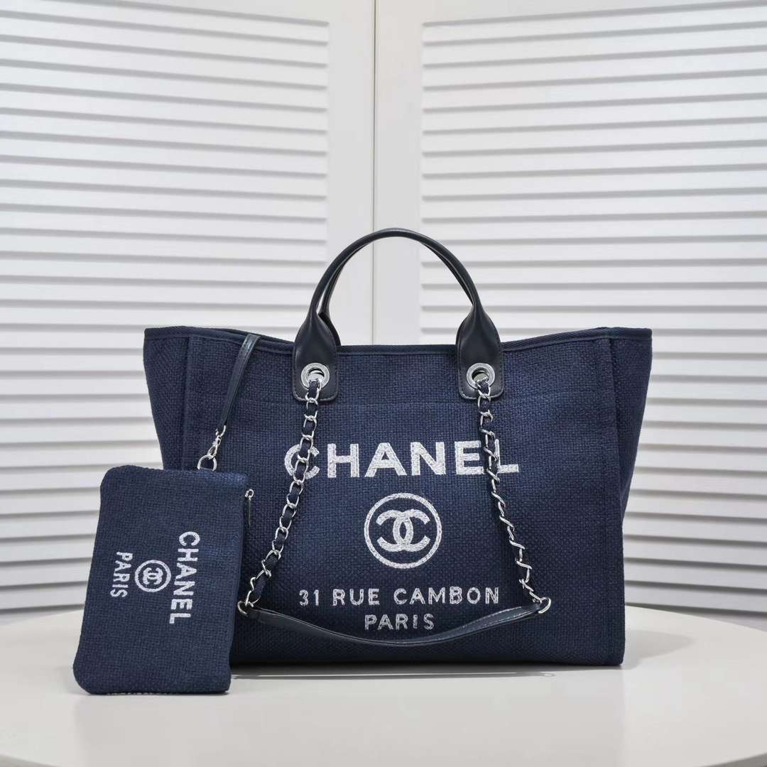 Chanel Tote Bag Canvas Totes Handbag (Replica)