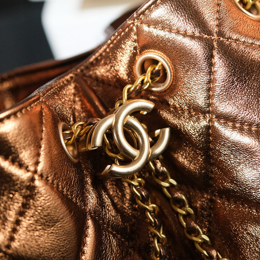 CHANEL 25c Bronze Lambskin Bag