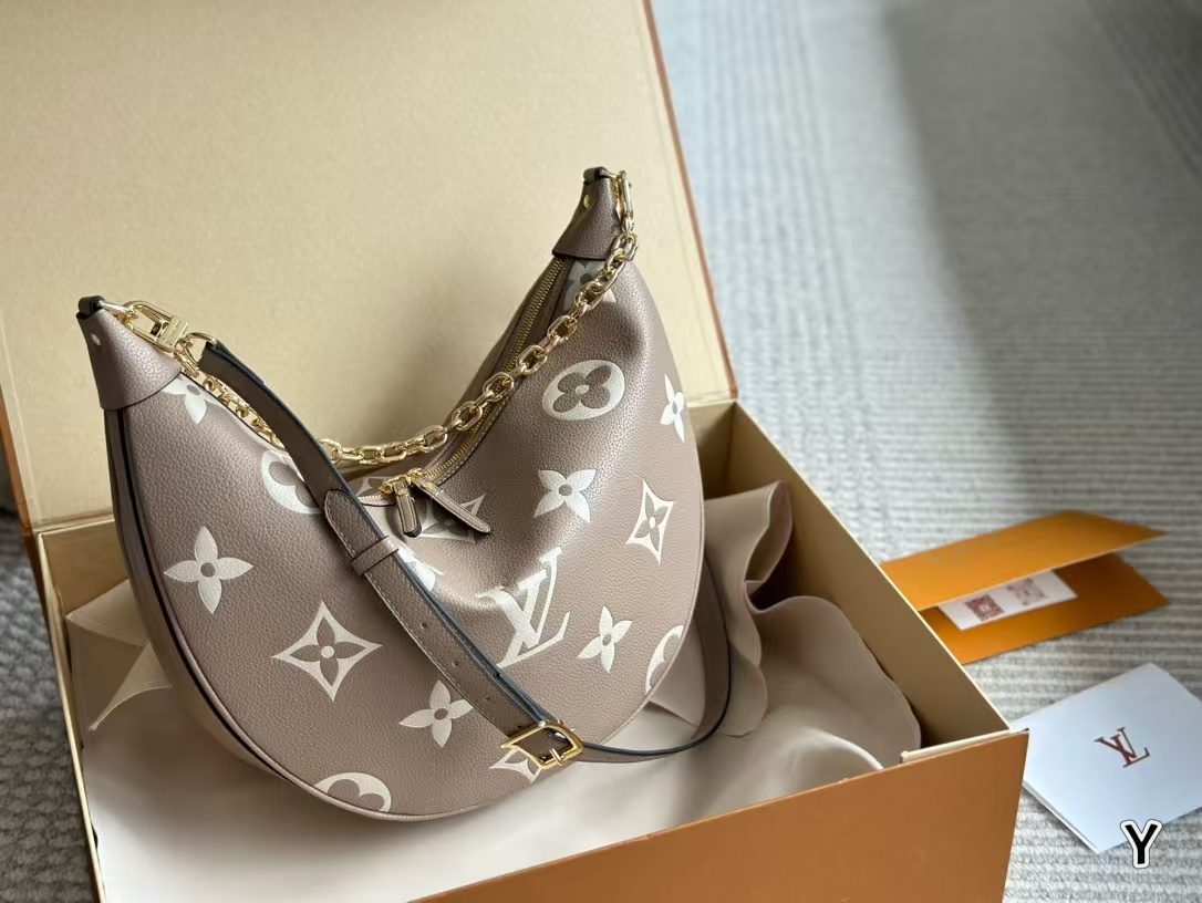 Louis Vuitton LV HOBO LOOP Denim Handbag Shoulder Bag (Replica)