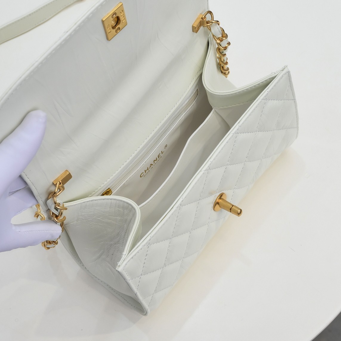 Chanel Handle Double C  Shoulder Bag Handbag