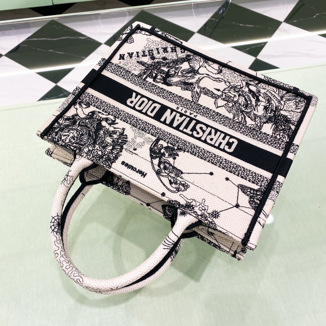 10A + top quality Small Dior Book Tote 1265 DLAM012 26.5cm