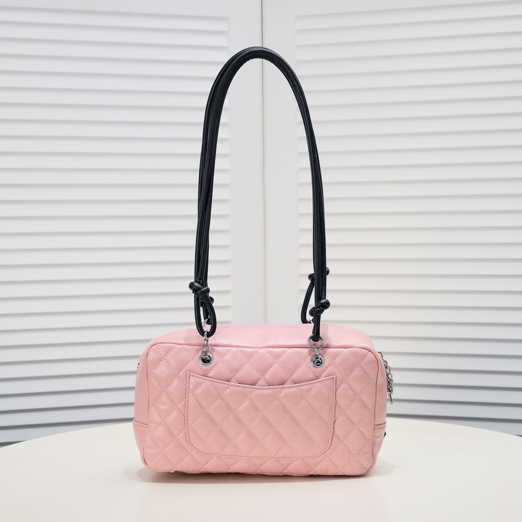 Chanel Ligne Cambon Bowling Bag Large Shoulder Bag Handbag