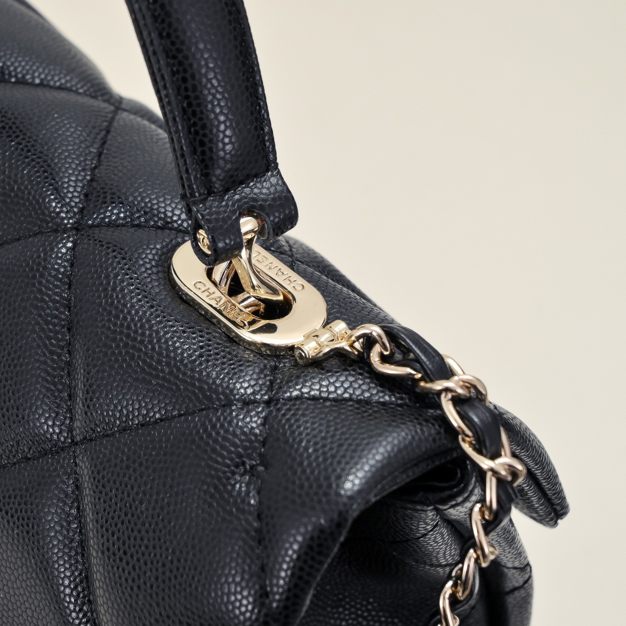 Chanel 24p Litchi Grain Cowhide Kelly Handbag Shoulder Bag Handbag