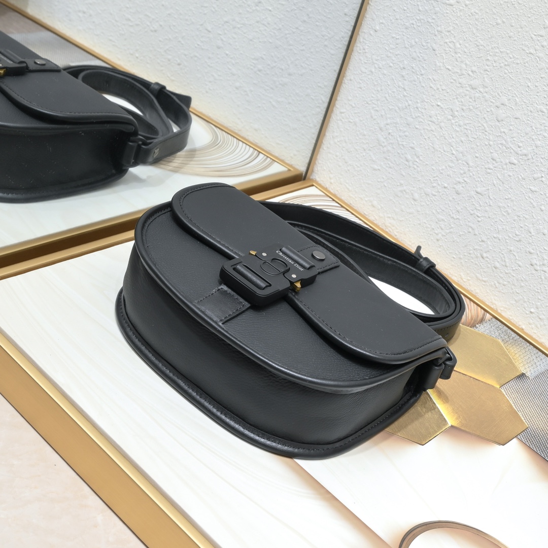 Mini Dior Tears Gallop Bag All Black 1070 XB022 20.5cm