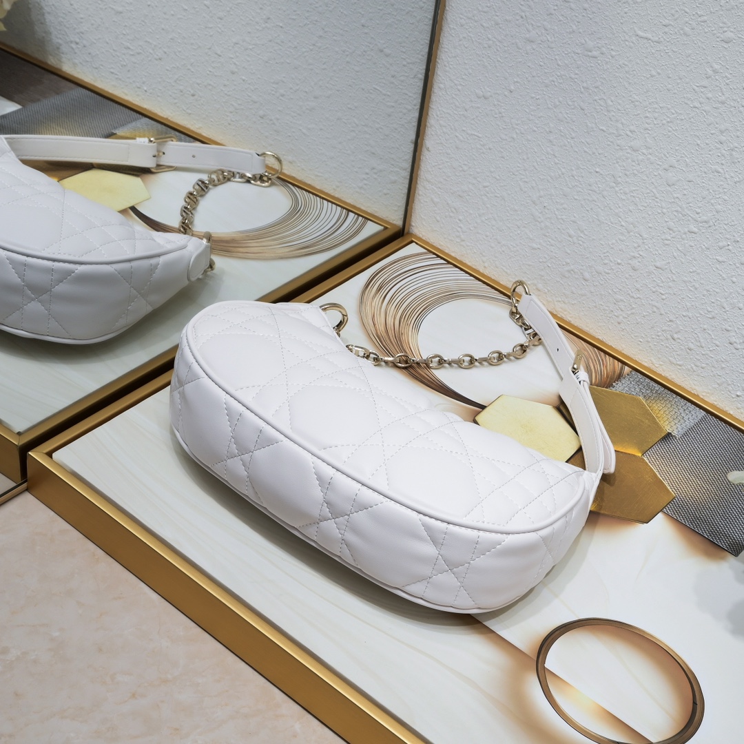 Dior CD Lounge bag 2029 White LM051 27cm