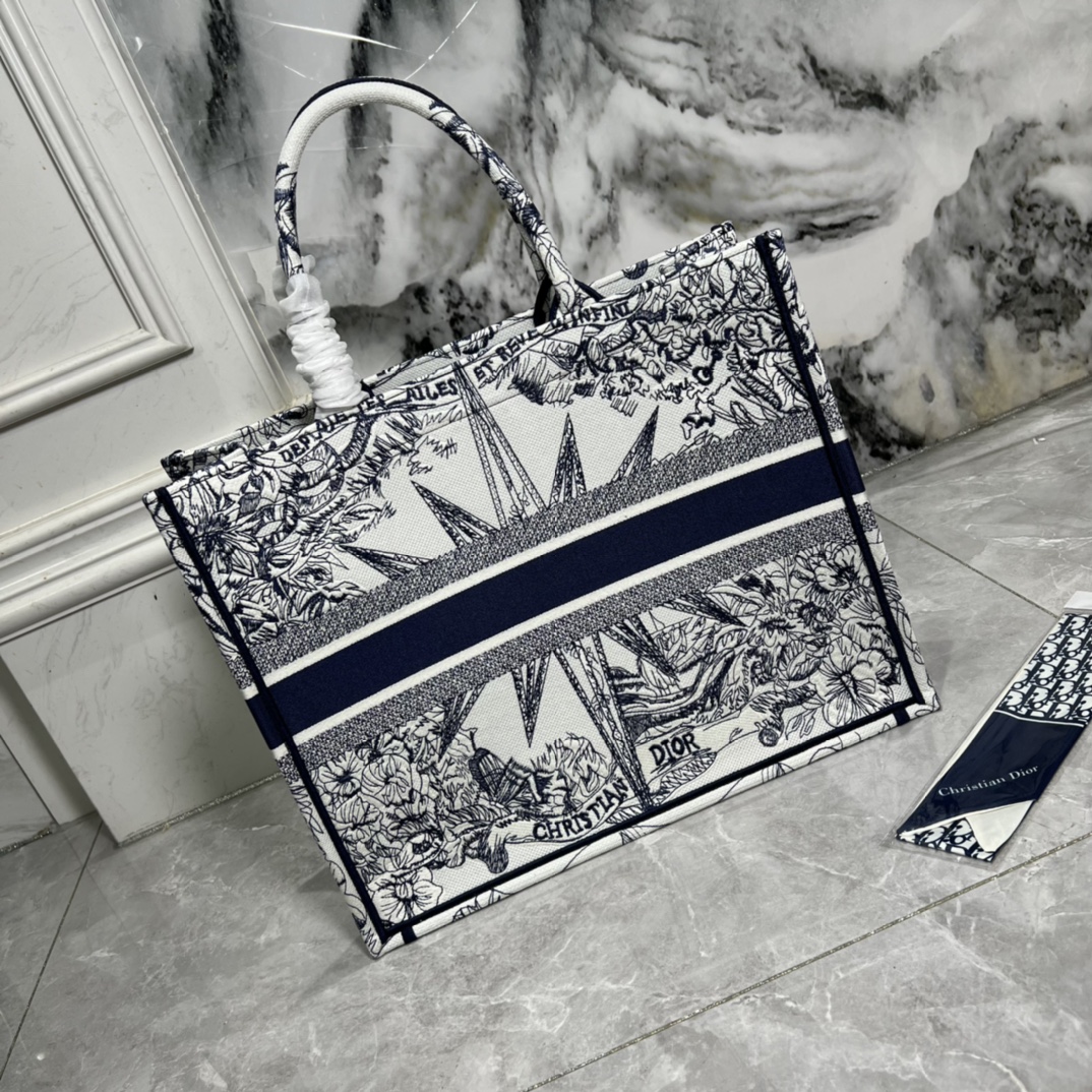 10A + top quality Large Dior Book Tote 0175 XB042 42cm