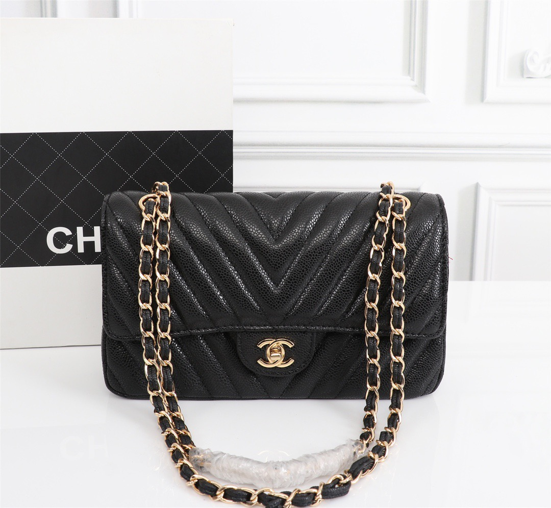 Chanel Clacssic Flap CF Chain Shoulder Strap Bag (Replica）