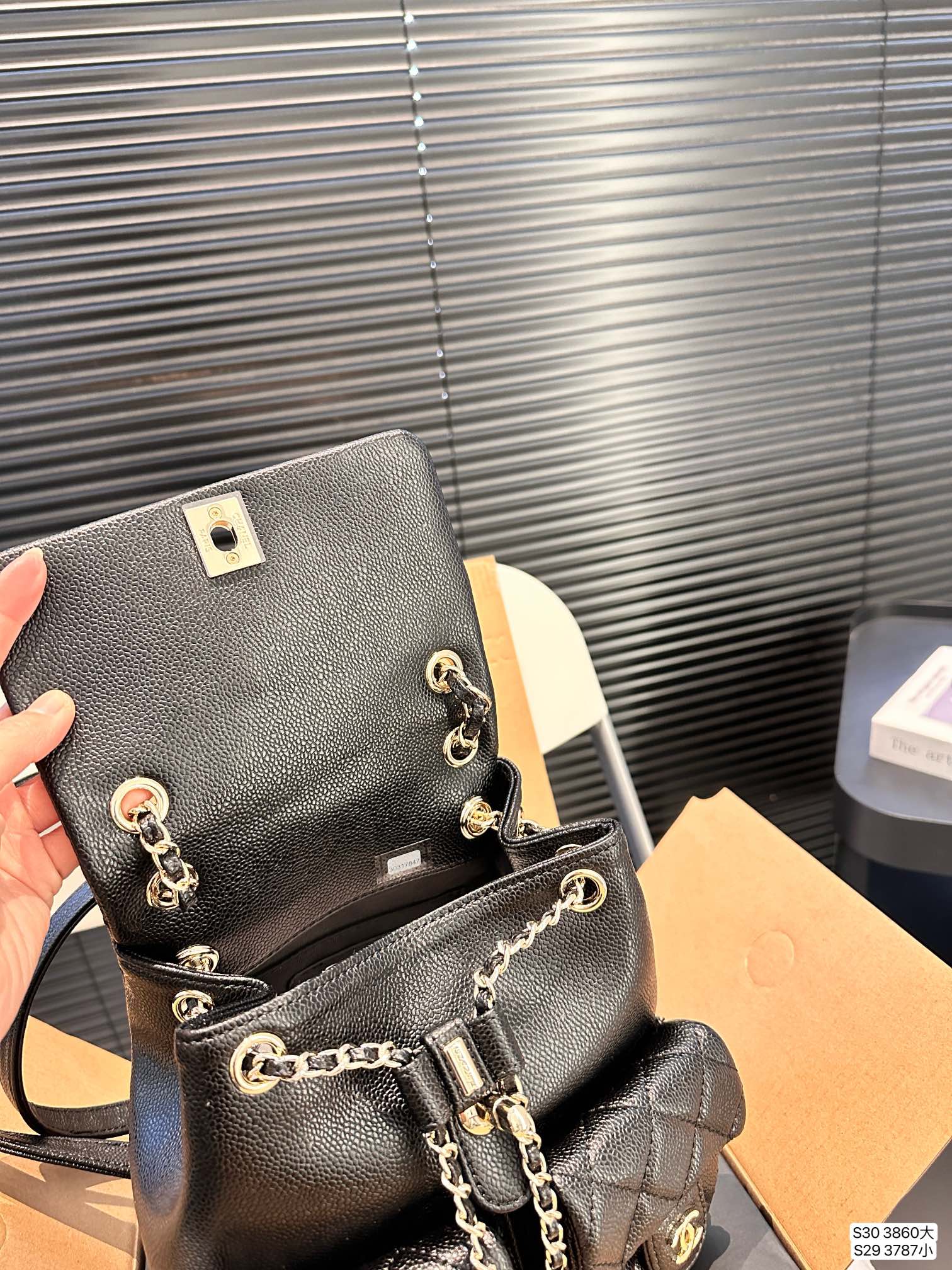 Chanel Backpack 3860 LLS012 17-20cm