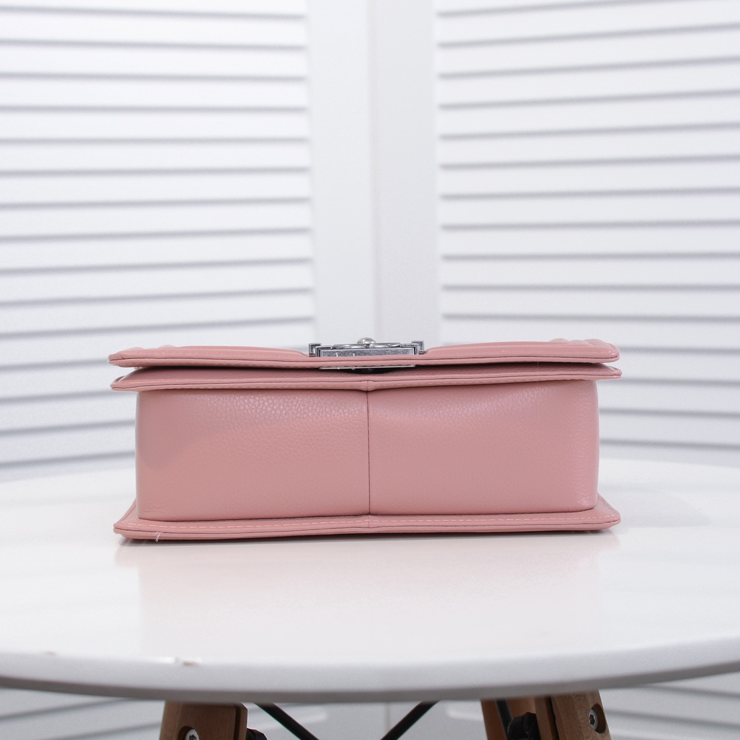 Chanel Leboy litchi or lychee pattern Shoulder Bag Handbag