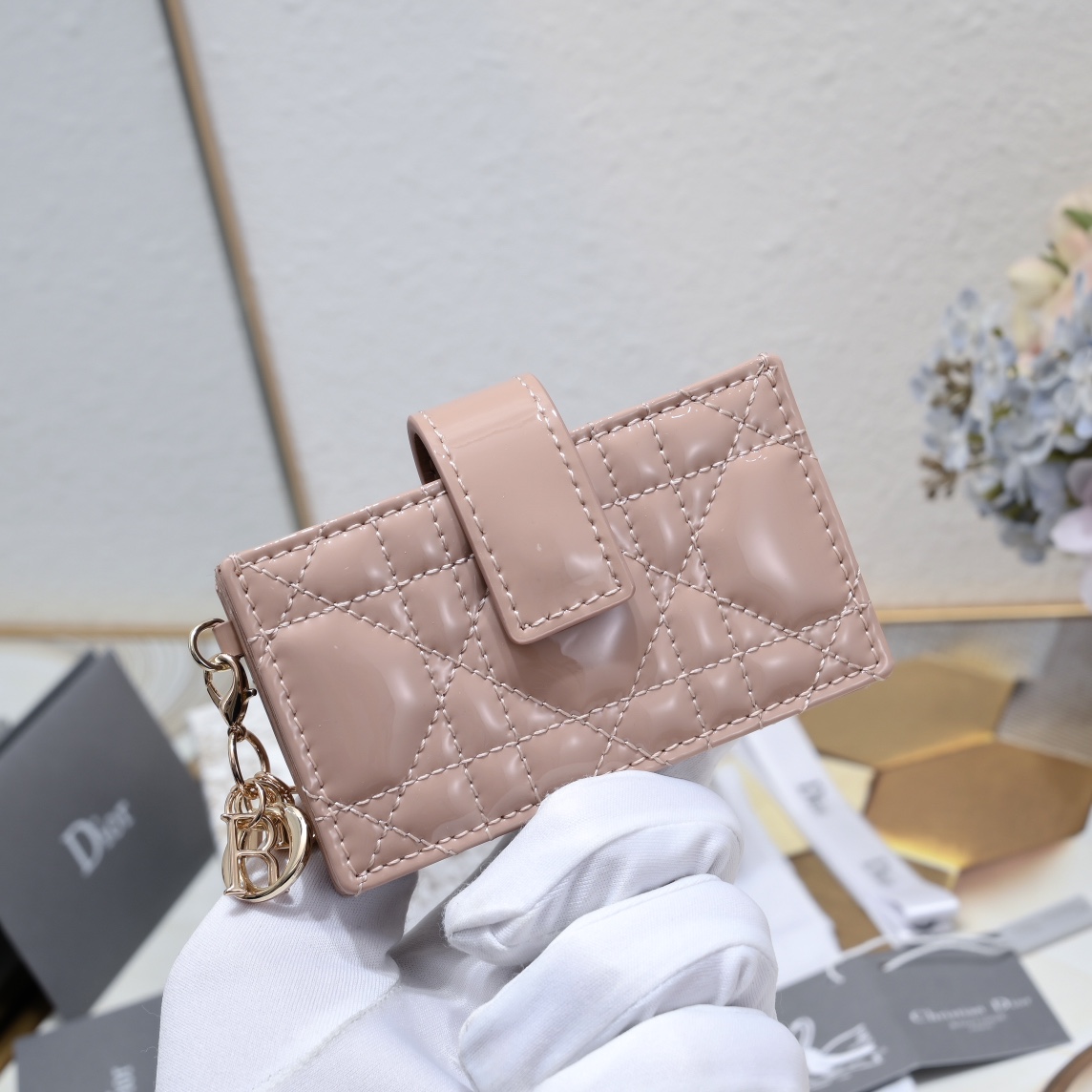 Lady Dior 5-Gusset Card Holder 10A+ top quality S0178 LM091 10.4cm