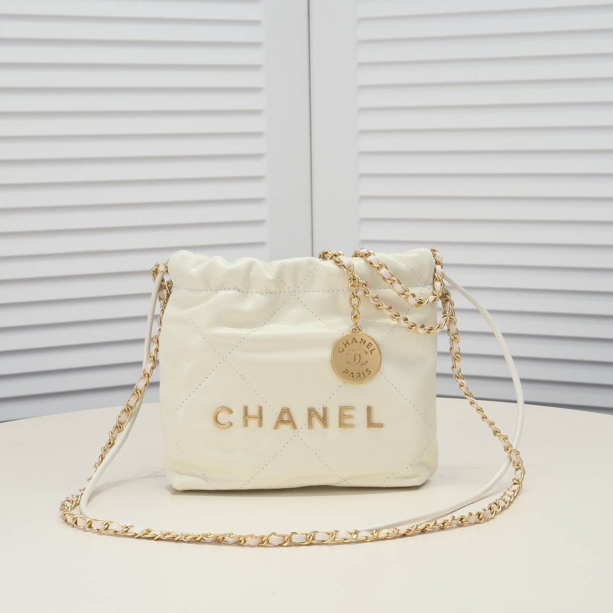 Chanel 22 Trash Bag Golden Hardware Mini Shoulder Bag Handbag